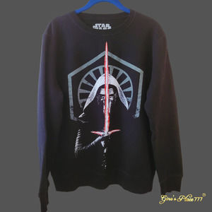 Star Wars Black Hoodie with Red and Gray Graphic